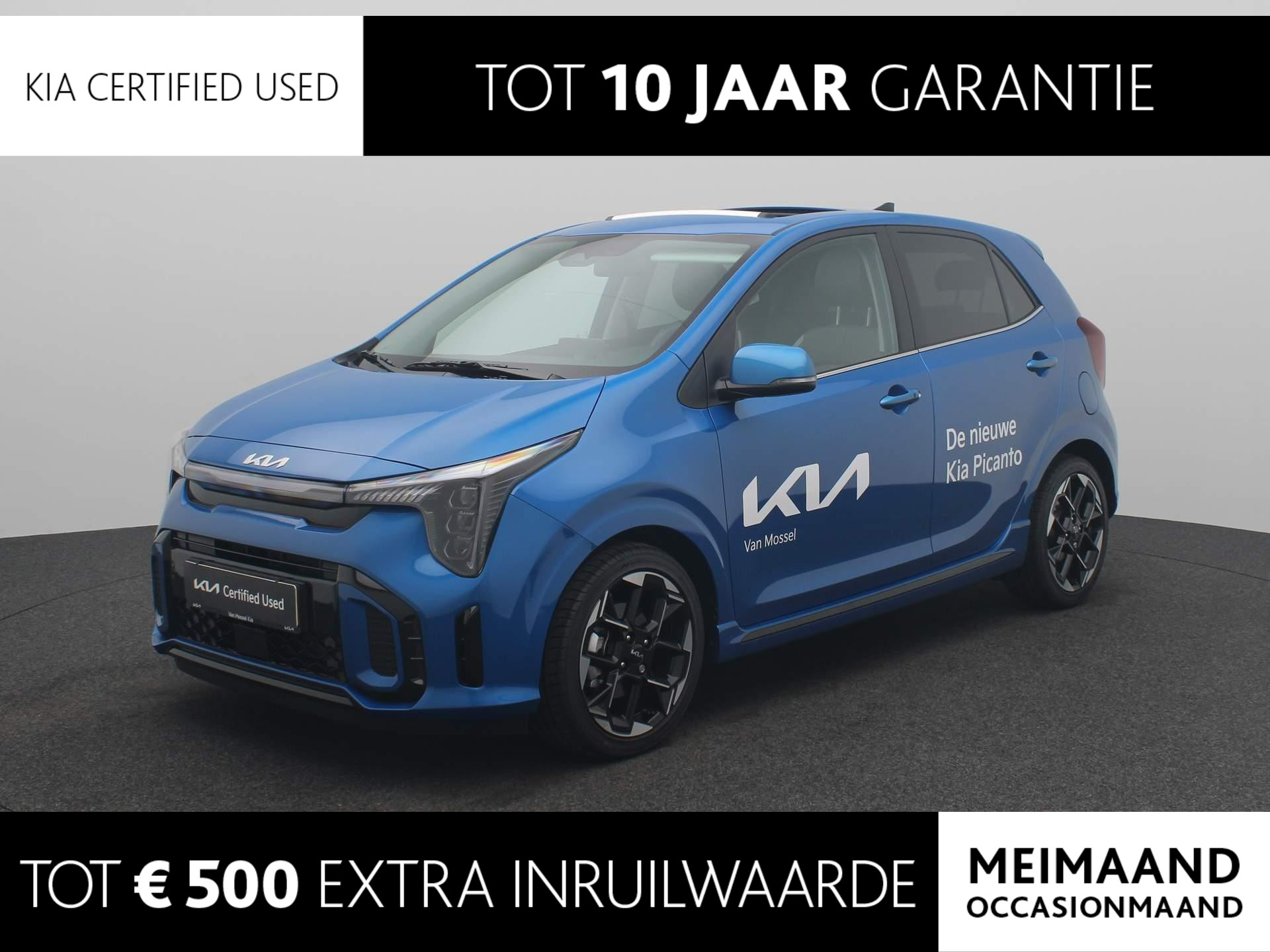 Kia Picanto 1.0 DPI GT-Line Leder | Open dak | Keyless | Stoelverwarming | Camera | Navi | Clima | Cruise
