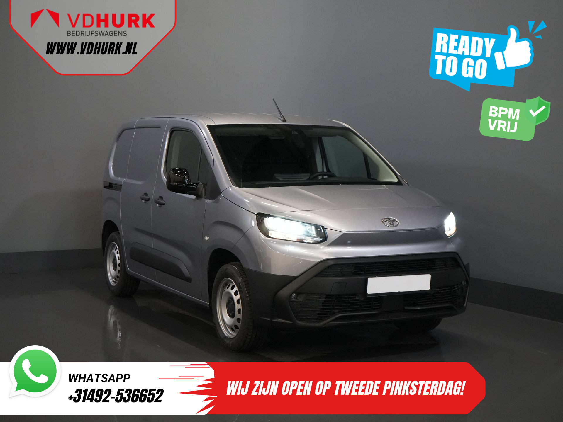 Toyota ProAce CITY 1.5 130 pk Aut. BPM VRIJ! LED/ Virtual.Cockpit/ 3 pers./ Carplay/ Camera/ Climate/ PDC/ Cruise