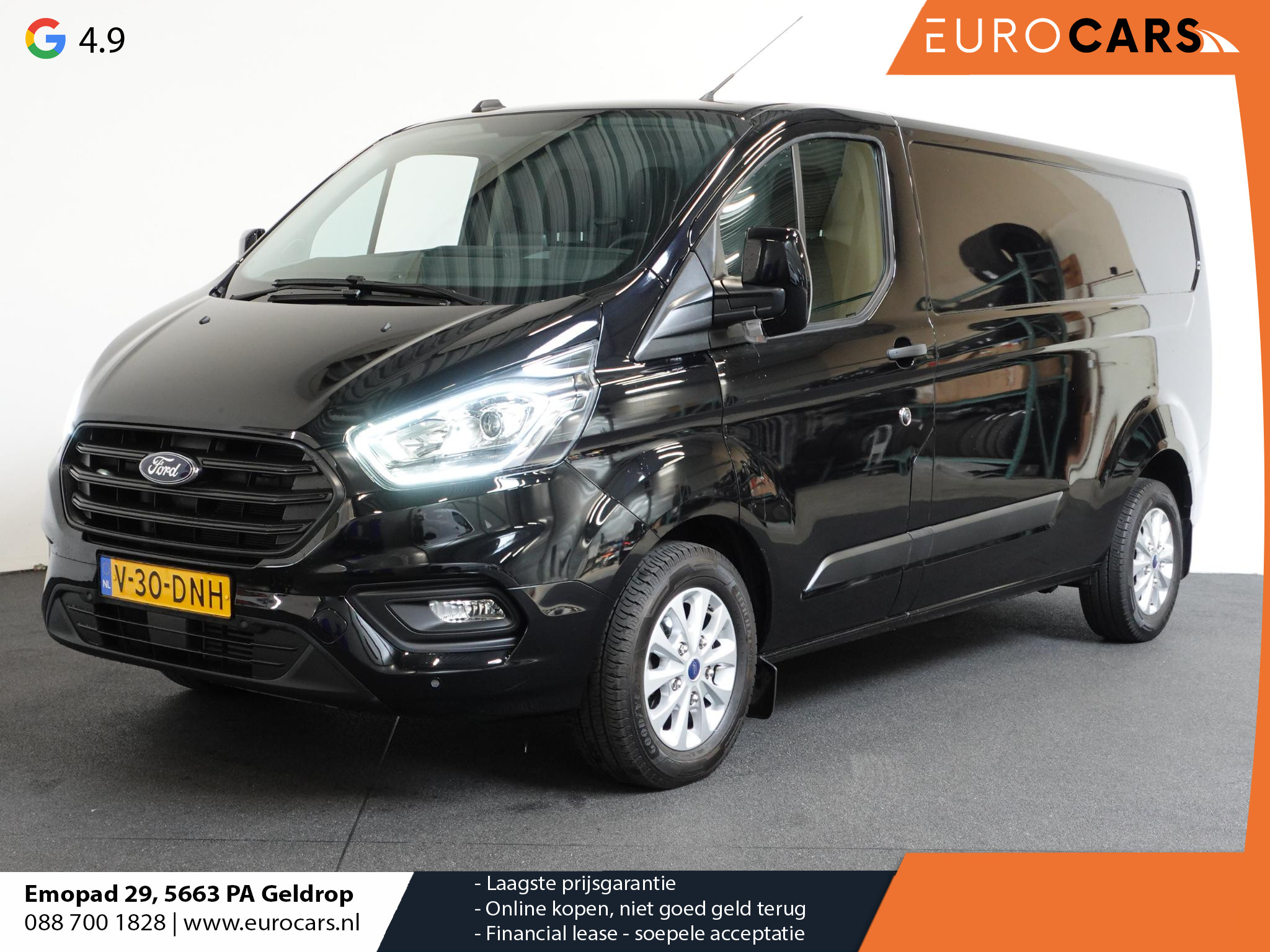 Ford Transit Custom 300 2.0 TDCI L2H1 Trend Automaat Airco Navigatie Cruisecontrol Camera Parkeersensoren Trekhaak