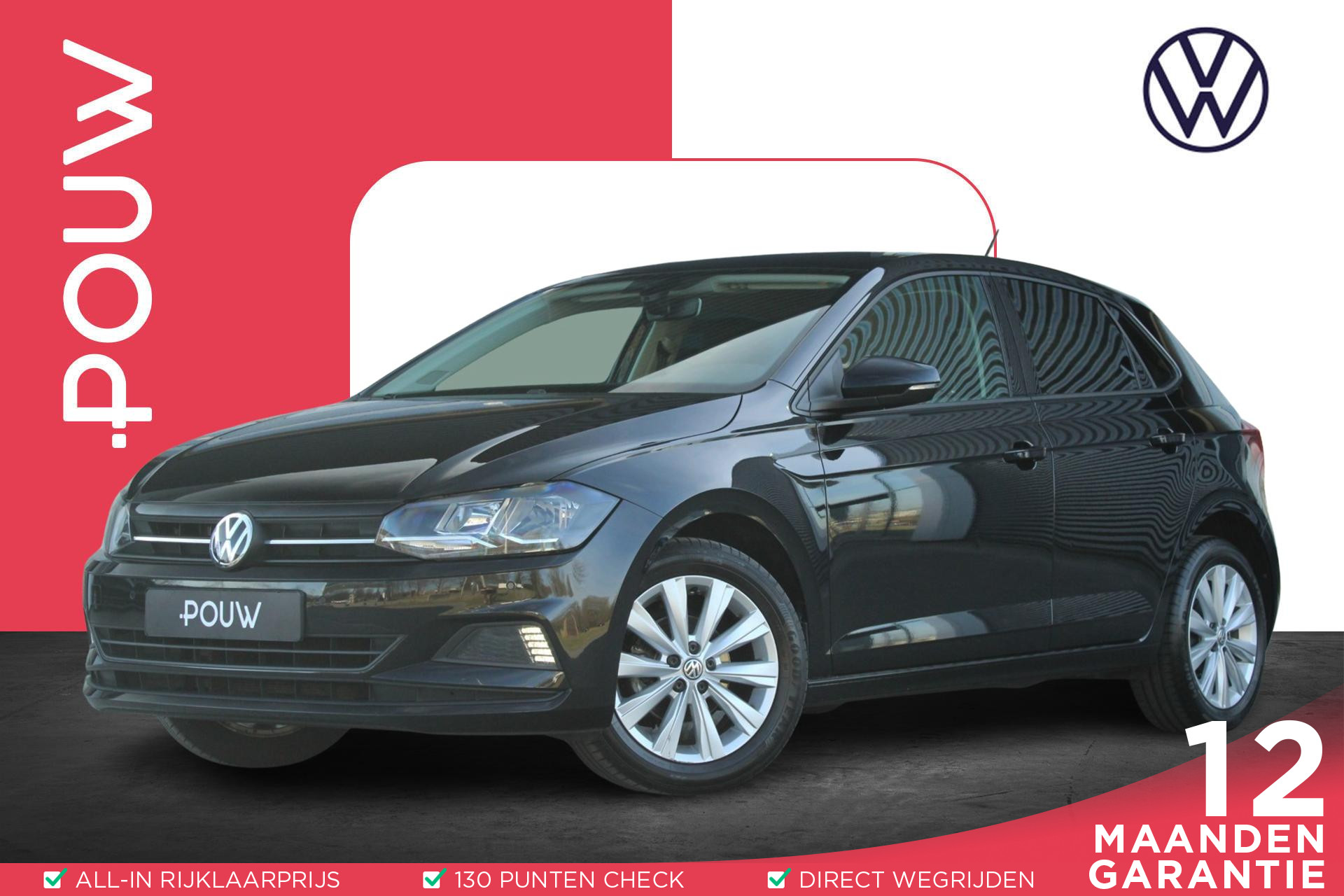 Volkswagen Polo 1.0 TSI 95pk Comfortline | Stoelverwarming | Parkeersensoren | Climatronic | 16" Lichtmetalen Velgen