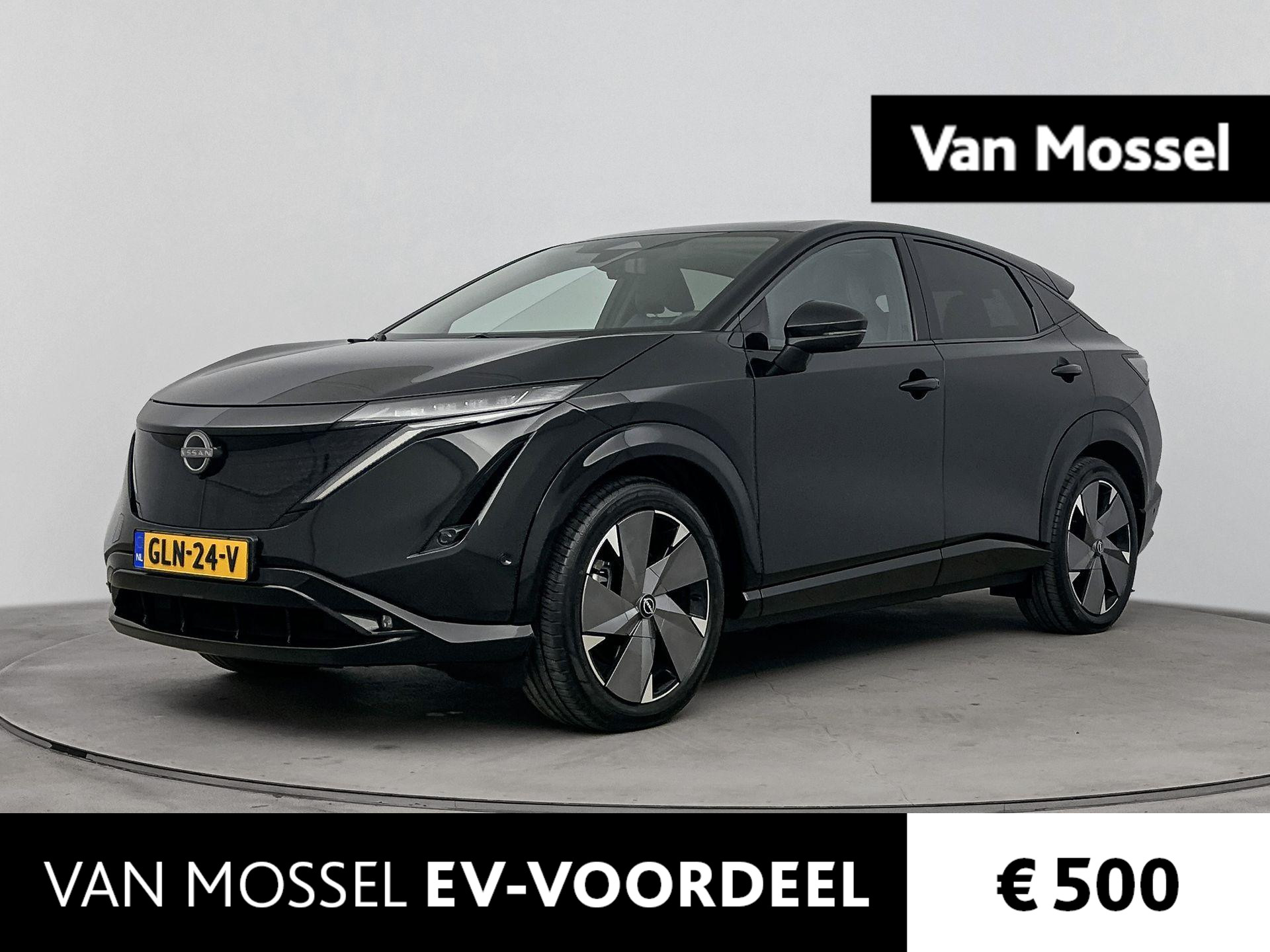 Nissan ARIYA e-4ORCE Evolve+ 91 kWh 400PK | Schuif/kanteldak | Leder | Draadloze Apple Carplay & Android Auto | Elektrisch Verstelbare Stoelen | Stoel/Stuurwiel Verwarming |