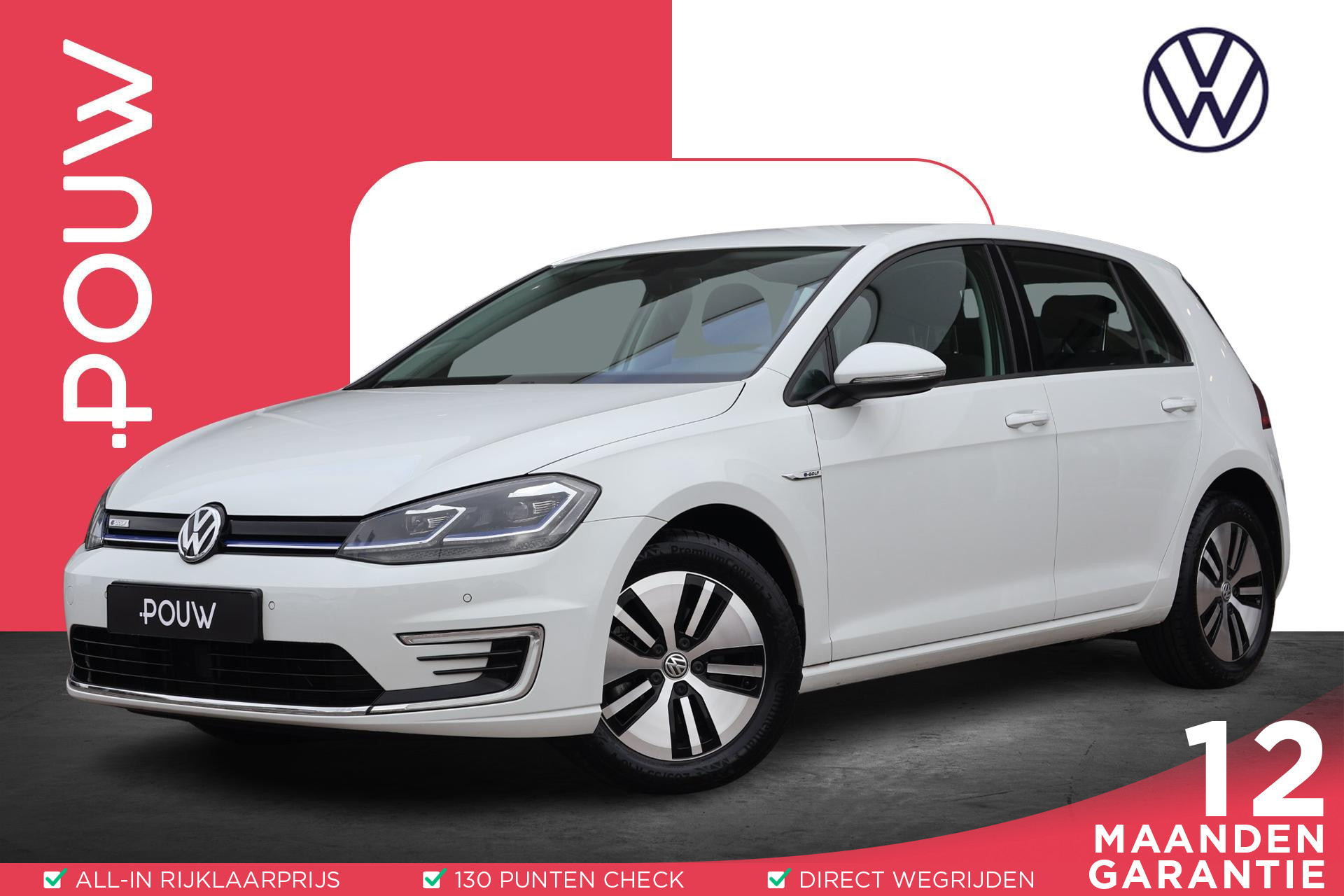 Volkswagen e-Golf 136pk E-DITION | Apple Carplay/Android Auto | Navigatie | Cruise Control Adaptief | PDC