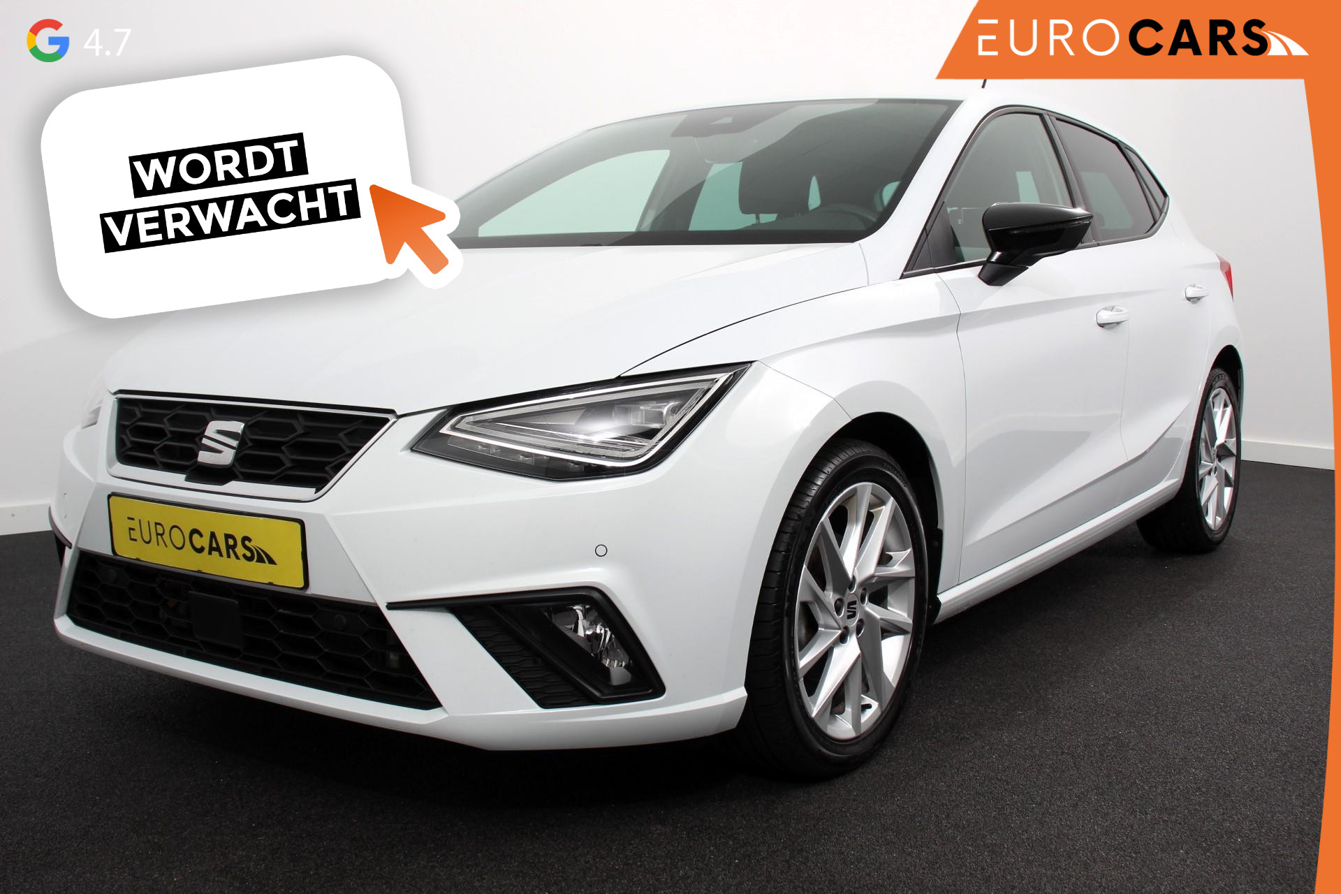 SEAT Ibiza 1.0 TSI 110 pk Automaat FR Navigatie Apple Carplay/Android Auto Adaptive Cruise Control Stoelverwarming Full LED Parkeersensoren Camera Virtual Cockpit Keyless Go
