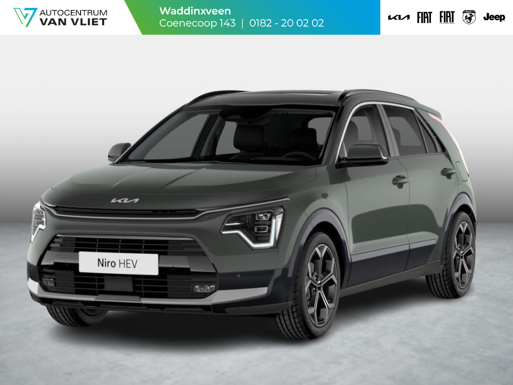 Kia Niro 1.6 GDi Hybrid ExecutiveLine ANWB Private Lease v.a. € 535,- |Snelle Levering | Schuif/Kanteldak | Stoel&Stuur Verwarming | Harman Kardon | 18'' lichtmetaal | Draadloos opladen smartphone