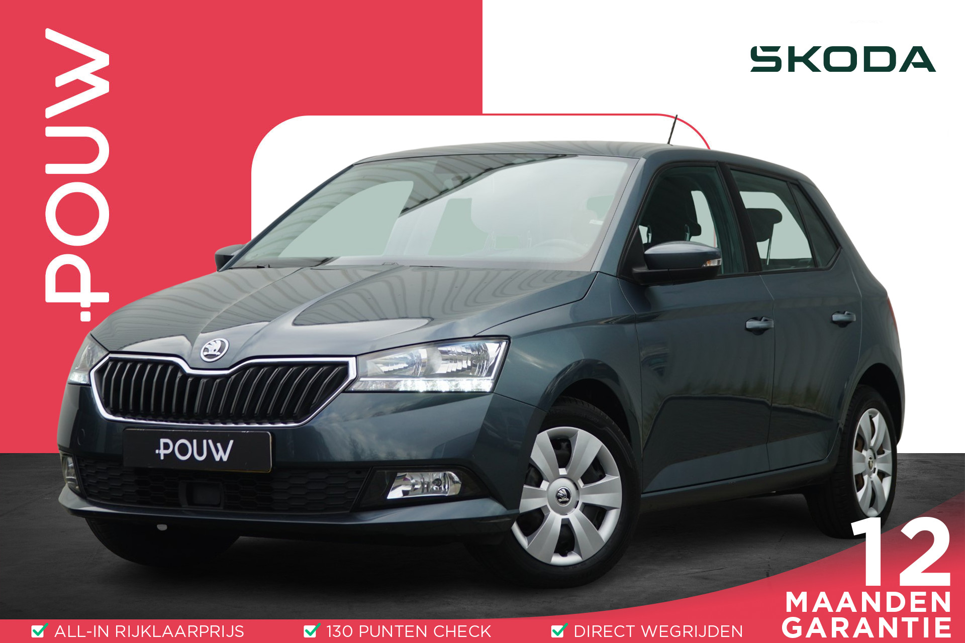 Škoda Fabia 1.0 TSI 95pk Ambition | Parkeersensoren Achter | Apple CarPlay / Android Auto