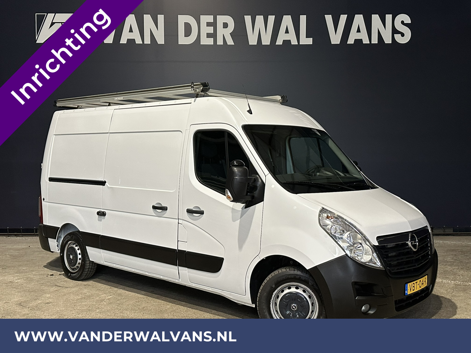 Opel Movano 2.3 CDTI 146pk L2H2 inrichting Euro6 Airco | Omvormer | Navigatie | Camera | Imperiaal Cruisecontrol, Trekhaak, Parkeersensoren, Bijrijdersbank
