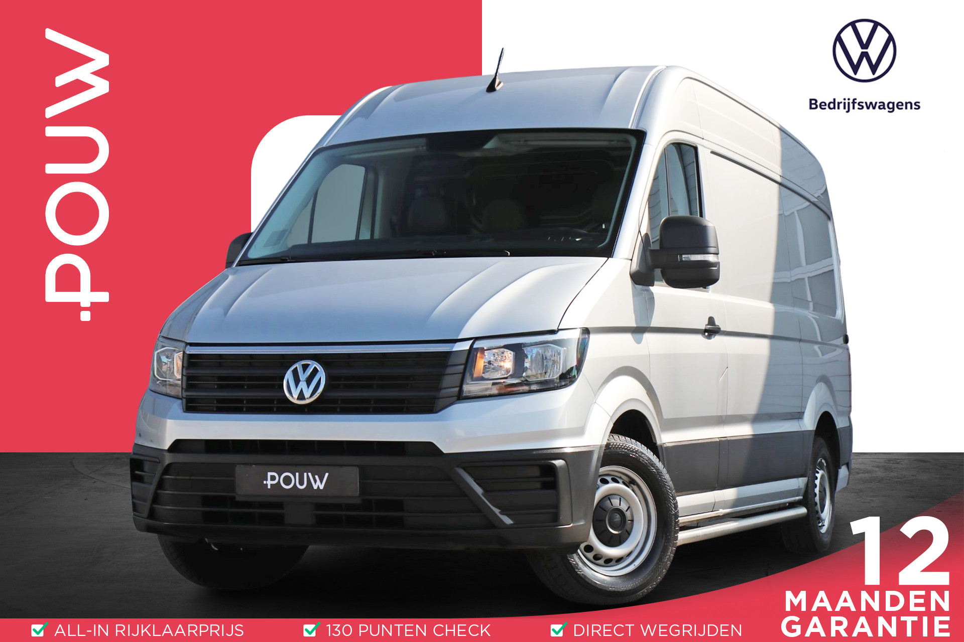 Volkswagen Crafter 30 2.0 TDI 102pk L3H3 | Cruise Control | Airco | 270 Graden Achterdeuren | Bijrijdersbank