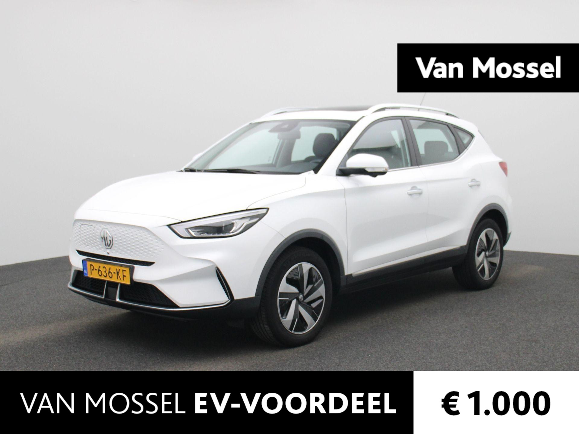 MG ZS-EV Standard Range Luxury 50 kWh LEDEREN BEKLEDING | PANORAMADAK | ADAPTIEVE CRUISE | CLIMA | STOELVERWARMING | ELEKTRISCHE STOEL | LICHTMETALEN VELGEN | NAVIGATIE | CAMERA |