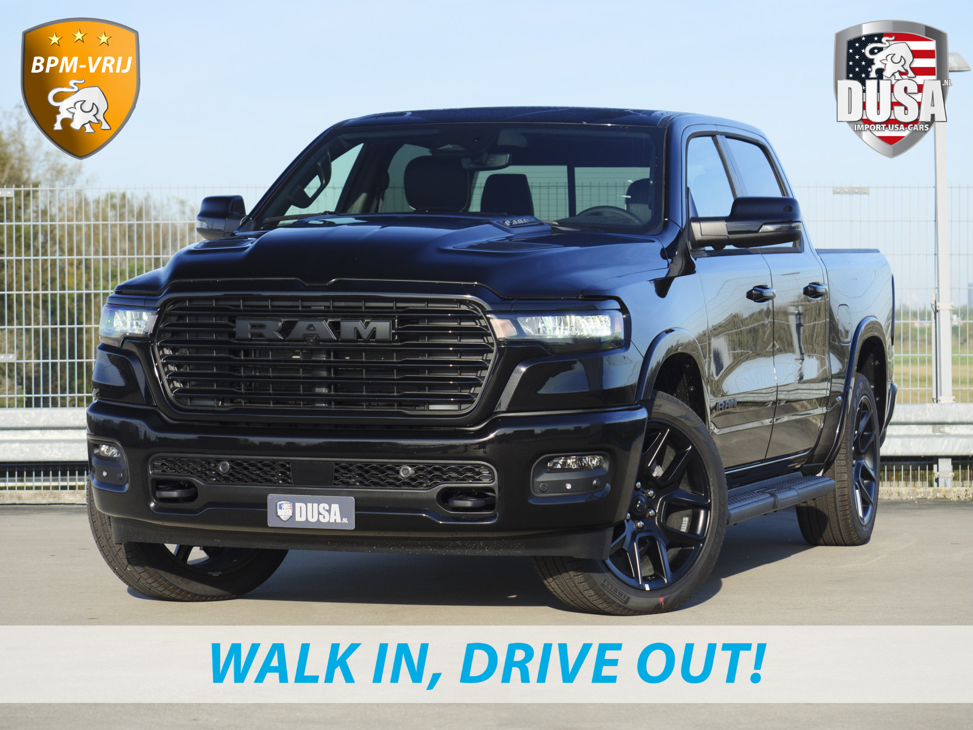 Dodge Ram 1500 | Laramie | Night Edition | 3.0L I6 Hurricane | Crew Cab | 4X4 | Panorama | 14,4-inch Touchscreen | LPG | INCL BPM-VOORDEEL Getoonde accessoires zijn verkrijgbaar tegen meerprijs