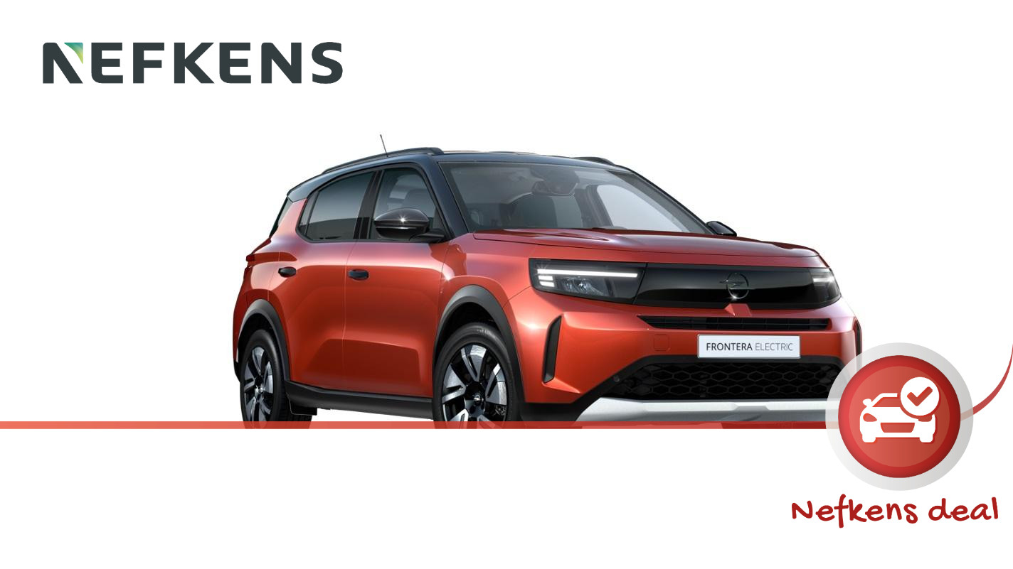 Opel Frontera Electric GS 44 kWh | 11 Boordlader |  Stoel, stuur & voorruit verwarming | 130° Camera | Ergonomische voorstoelen | Apple Carplay/ Android Auto | Navigatie | 17"LM Velgen | Cruise Control