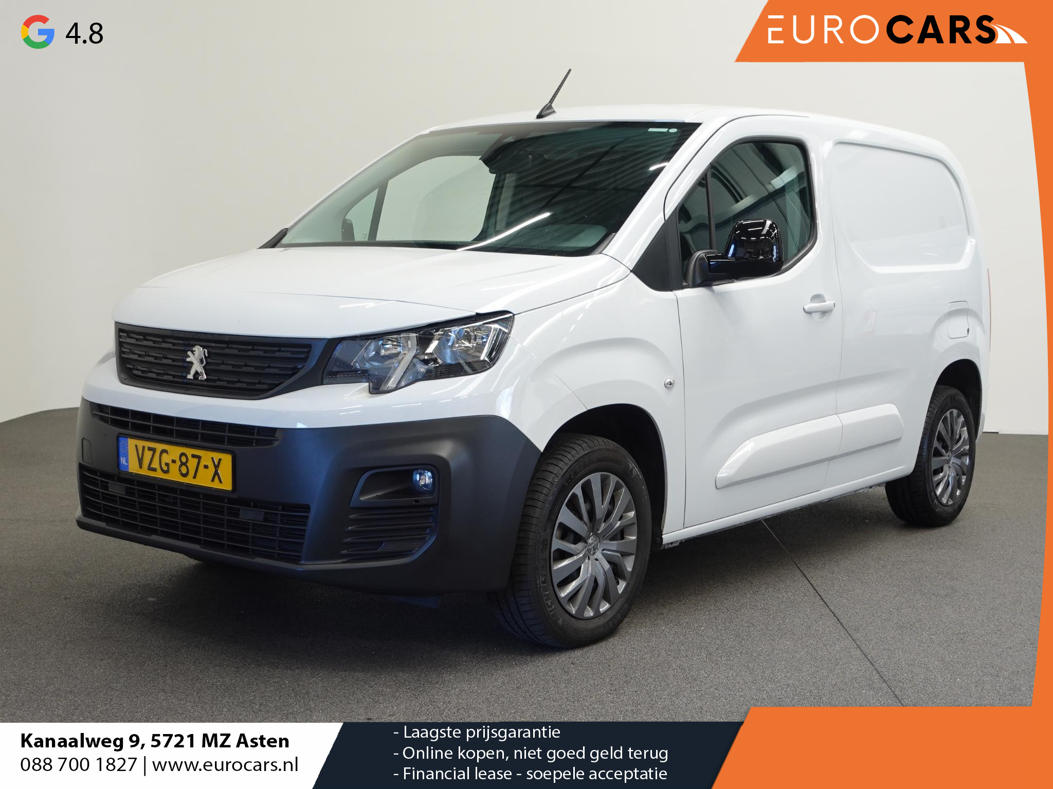 Peugeot Partner 100pk L1 Navigatie Apple Carplay Trekhaak Parkeersensoren Camera  Cruise control