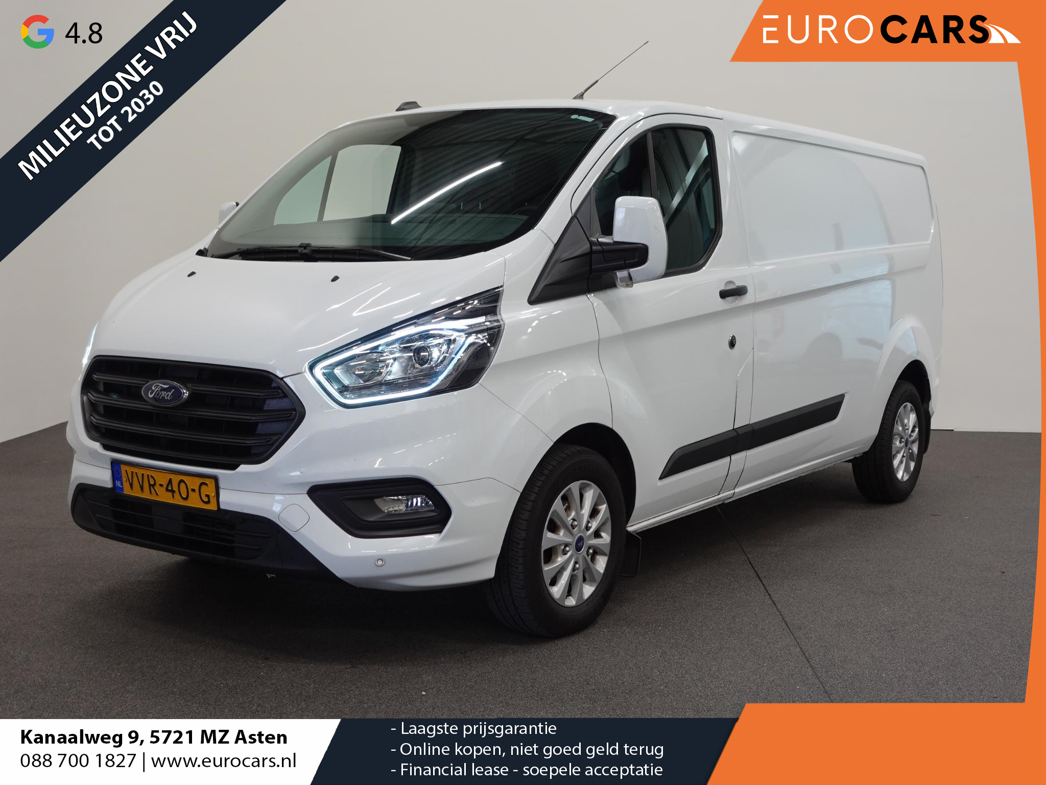 Ford Transit Custom 300 2.0 TDCI L2H1 Trend Navigatie Cruise Control Parkeersenoren Airco Camera Carplay Trekhaak