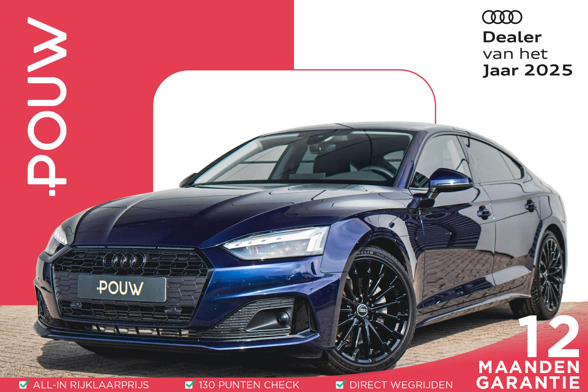 Audi A5 Sportback 40 TFSI 204pk S-tronic Advanced Edition | Massagestoelen | Achteruitrijcamera