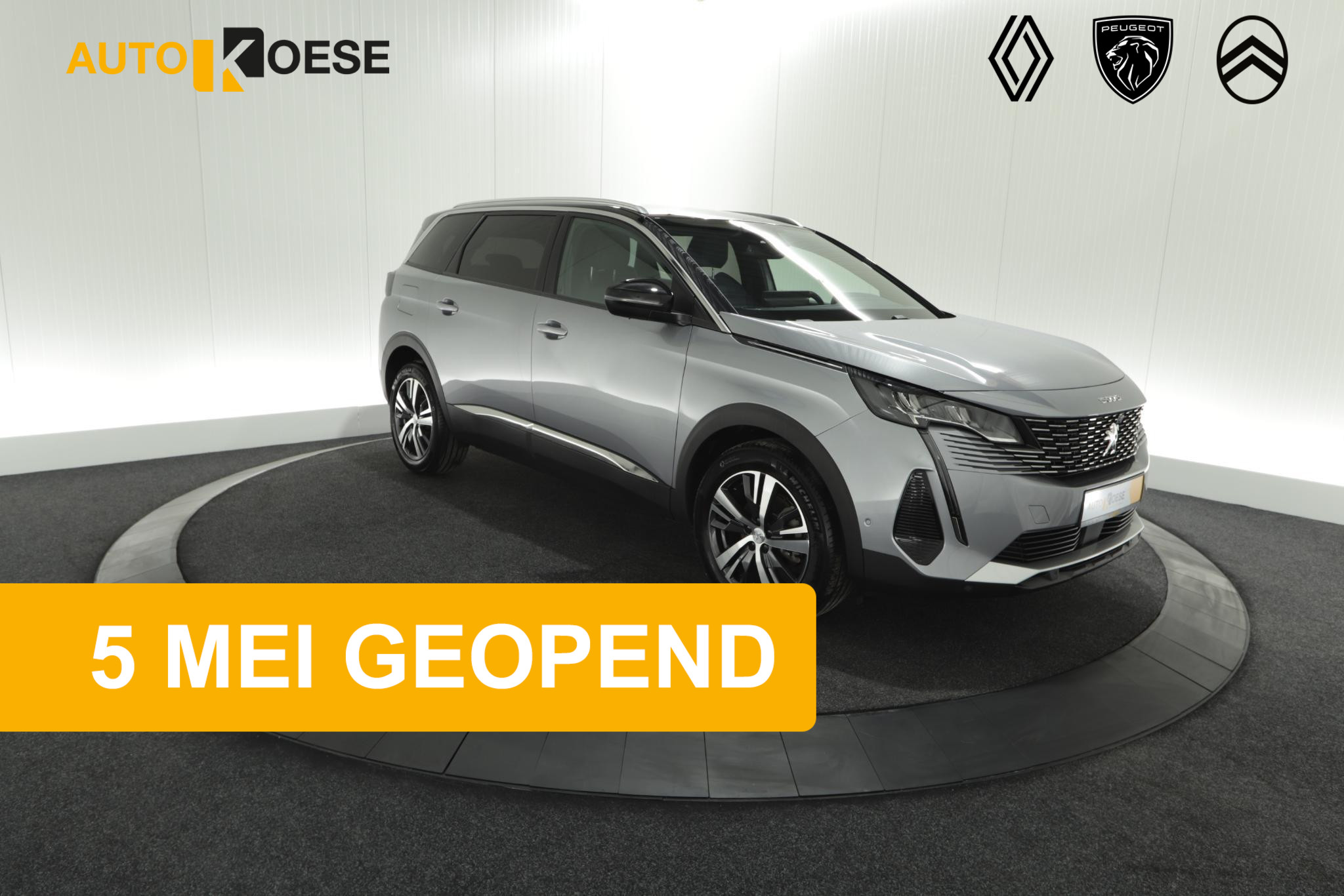 Peugeot 5008 PureTech 130 EAT8 Allure Pack Business | 7 Zitplaatsen | Camera | Dodehoekdetectie | Navigatie | Elektronische Achterklep