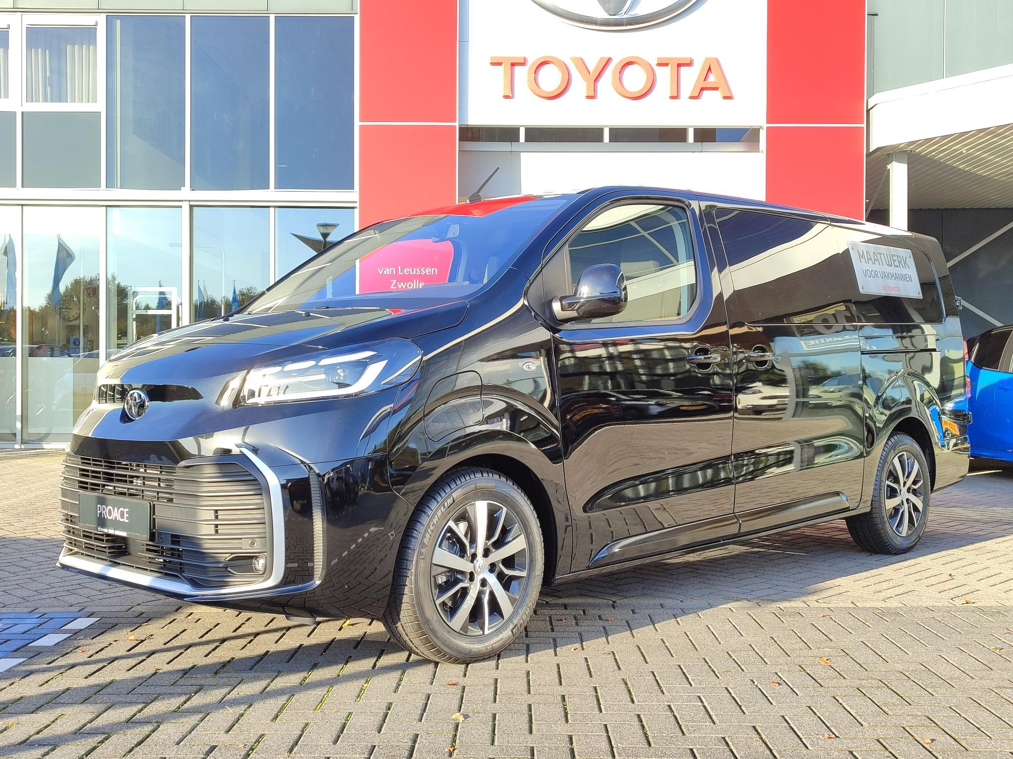 Toyota ProAce Long Worker Dubbel Cabine PROFESSIONAL 75KWH ELECTRIC APPLE/ANDROID STOEL/STUURVERW NAVI CAMERA KEYLESS LM-VELGEN BLISS 2X SCHUIFDEUR