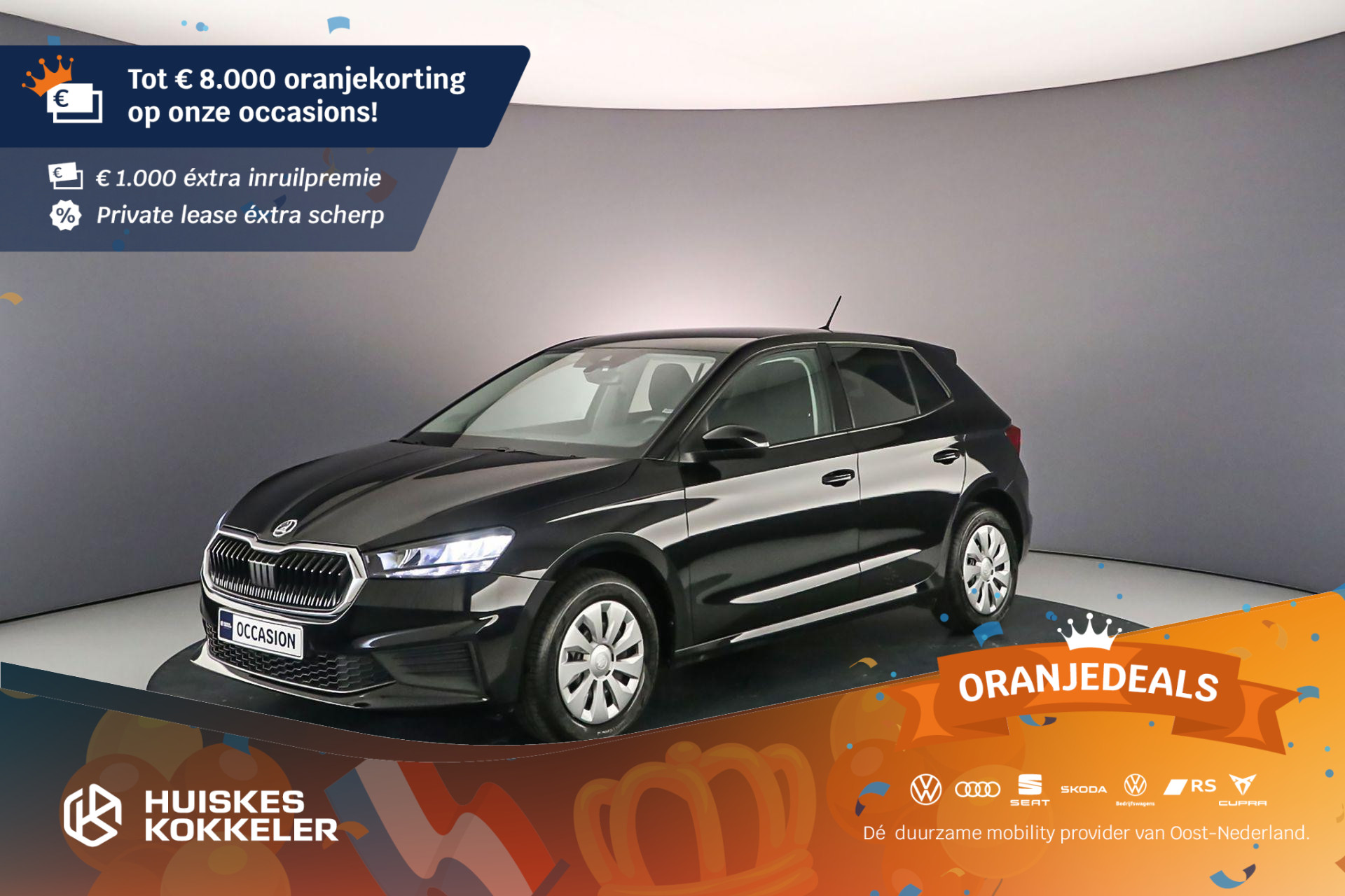 Škoda Fabia Ambition 1.0 TSI 95pk Cruise control, Airco, DAB, Radio, Bluetooth, LED koplampen, Parkeersensor achter, App connect
