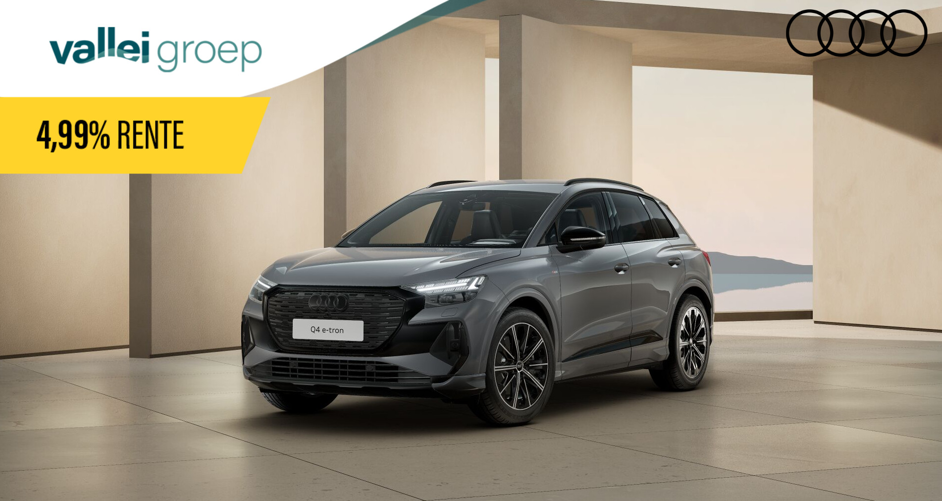 Audi Q4 e-tron S edition e-tron 45 82 kWh 210 kW / 286 PK Hatchba | Assistentiepakket plus | Optiekpakket zwart plus | Privacy Glas
