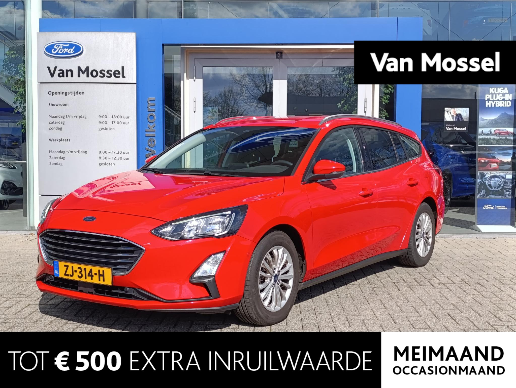 Ford Focus Wagon 1.0 EcoBoost Titanium Business | Trekhaak | Dealeronderhouden | Stoel/stuur voorruitverwarming | Adaptive Cruise