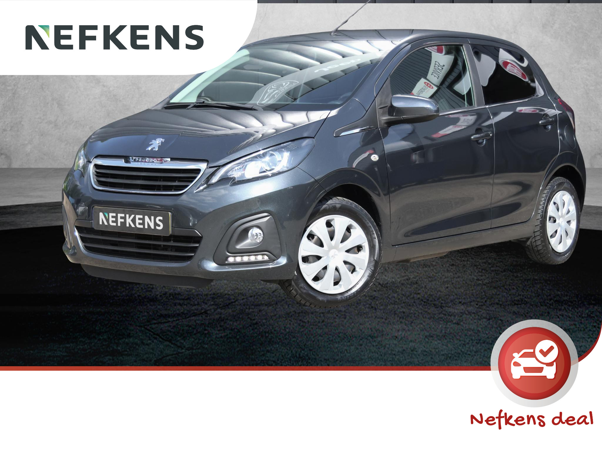 Peugeot 108 1.0 Active |  5-deurs | Airco | Bluetooth carkit | Elektrische ramen + spiegels