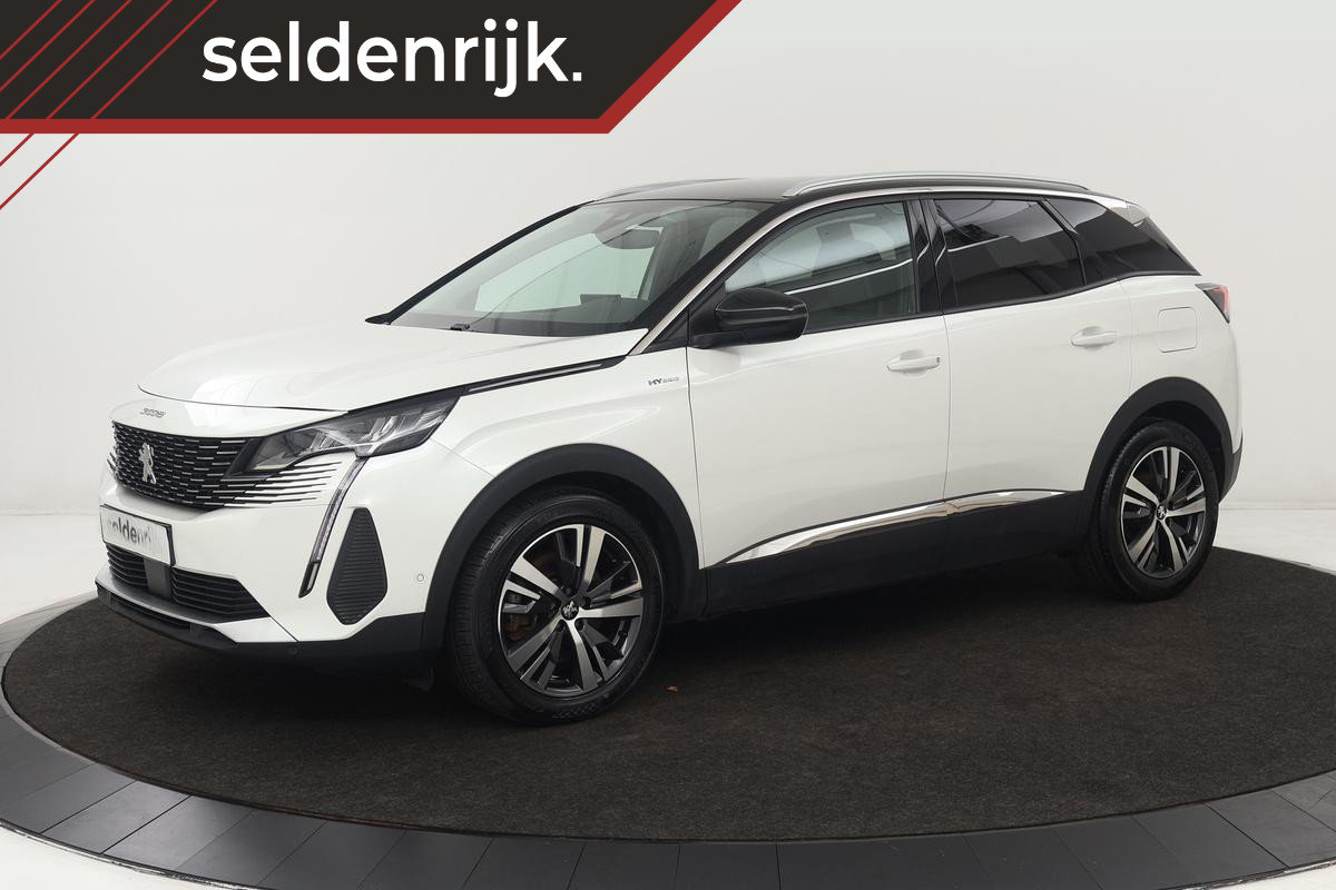 Peugeot 3008 1.6 HYbrid 225 Allure | Stoelverwarming | Adaptive cruise | Camera | Carplay | Half leder | Navigatie | PDC | Sfeerverlichting | Full LED