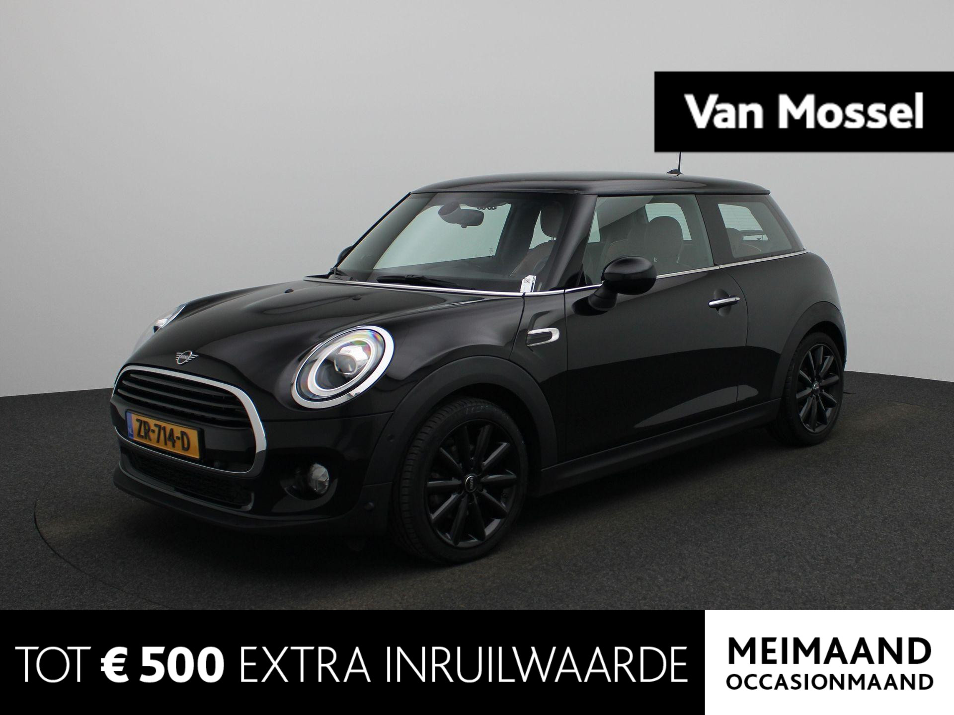 MINI Cooper Mini 1.5 Chili 136PK | Navigatie | Harman Kardon | Leder | Stoelverwarming | Parkeersensoren Voor & Achter | 17'' Zwarte Lichtmetalen Velgen