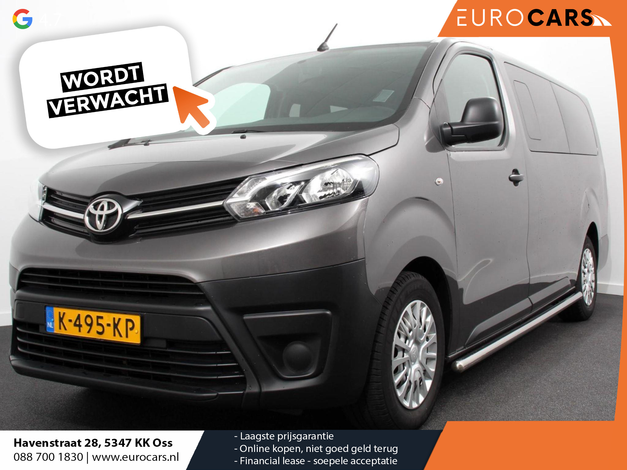 Toyota ProAce Shuttle 1.5 D-4D Navigator Long Demo ! | 9 Persoons | Navigatie | Parkeersensoren | Carplay | Cruise Control | DAB |
