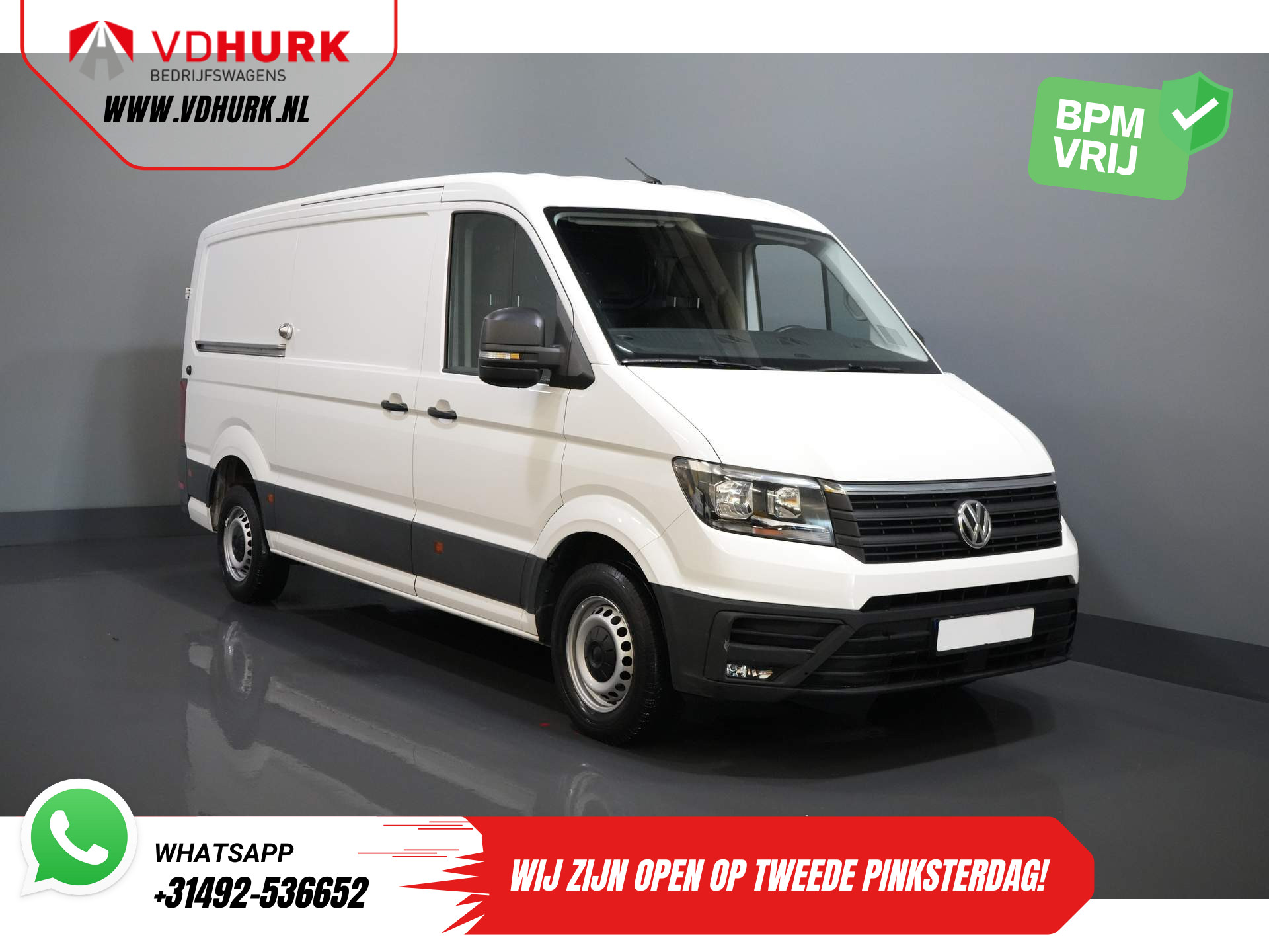 Volkswagen Crafter 2.0 TDI L3H2 Gev.stoel/ CarPlay/ Camera/ Cruise/ Airco/ 270Gr. deuren