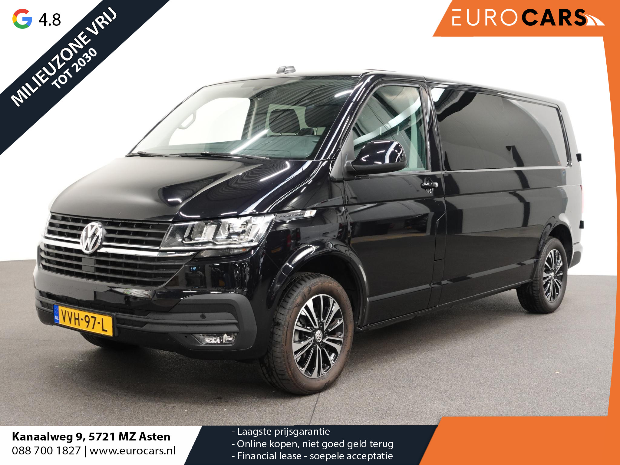Volkswagen Transporter 2.0 150PK L2H1 Highline Automaat Dubbele Cabine Airco  Navi Parkeersensoren Camera Trekhaak Carplay