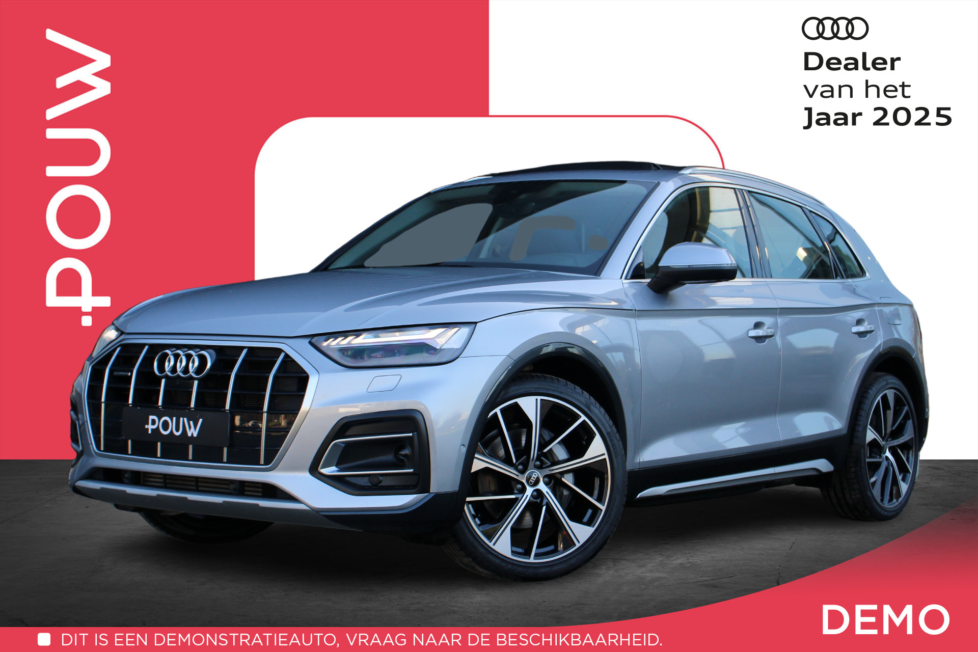 Audi Q5 50 TFSI e 299pk S Edition | Panoramadak | Luchtvering | Trekhaak | 21" Velgen