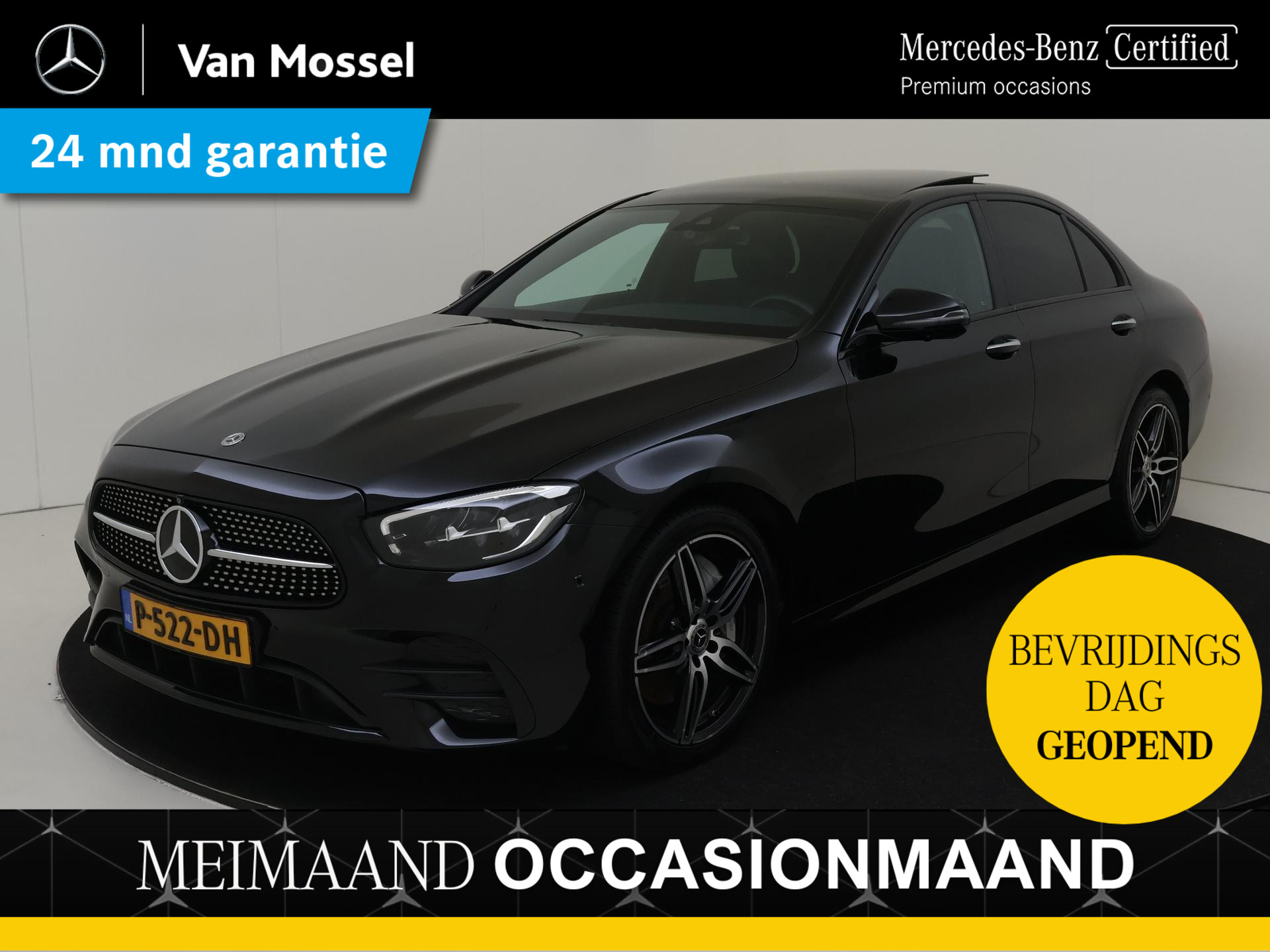 Mercedes-Benz E-Klasse 300 e Business Solution AMG / Stoelverwarming / 360Graden-Camera / Panaroma-schuifdak / Night-Pakket /