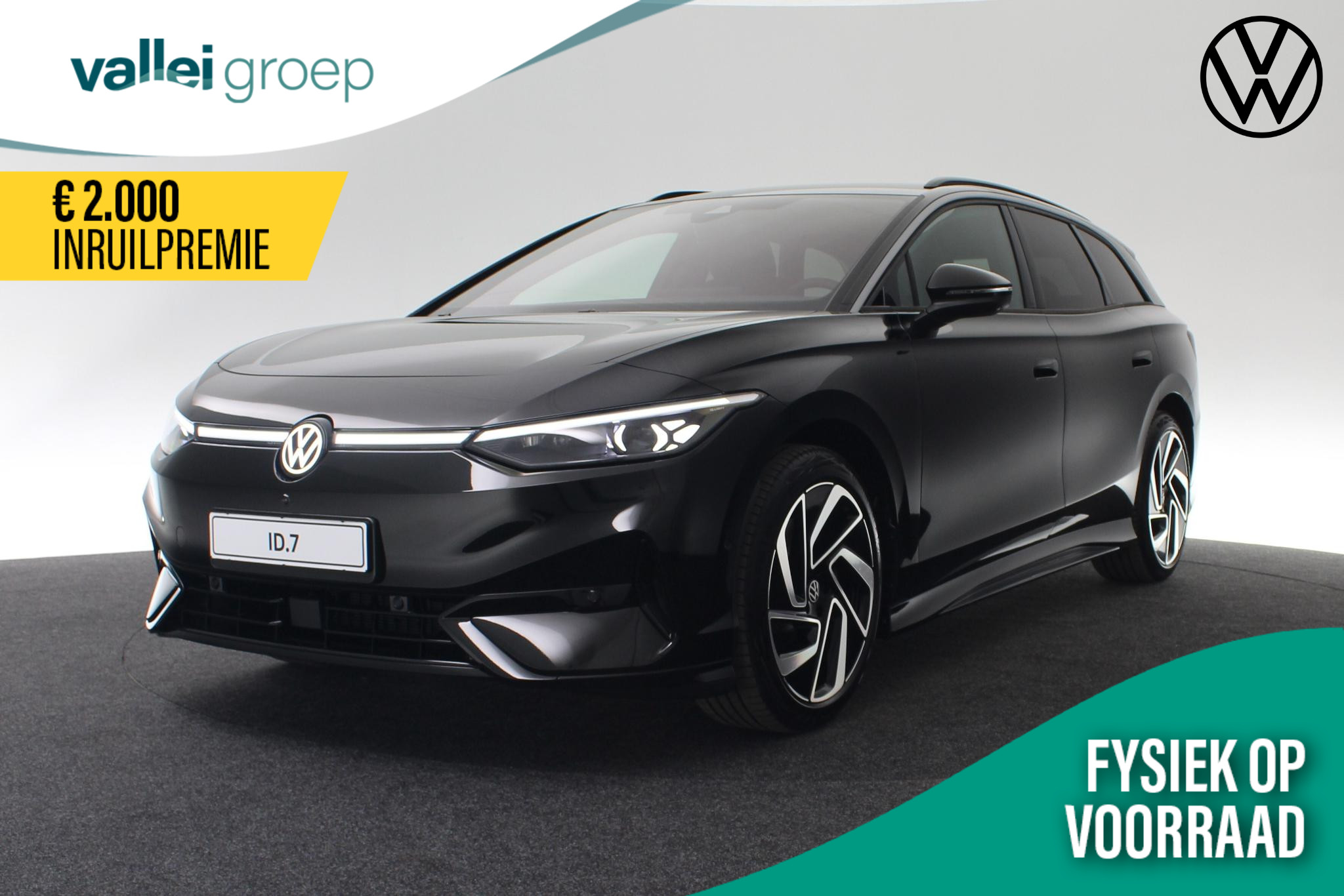 Volkswagen ID.7 Tourer Pro Business 77 kWh 210 kW / 286 pk | IQ Light | 360 Camera | HUD | Keyless | Side Assist | 20 inch